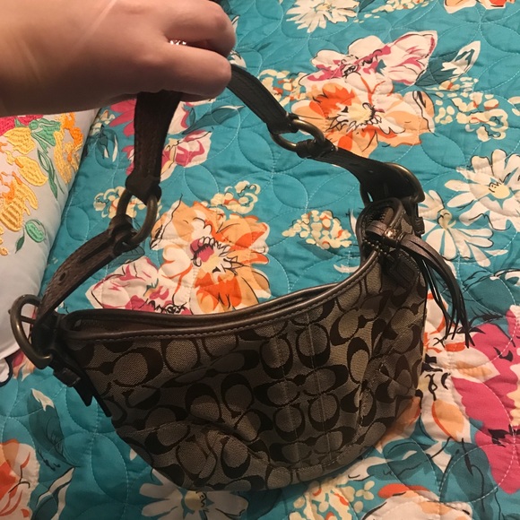 Snake skin strap coach shoulder bag - Picture 3 of 4